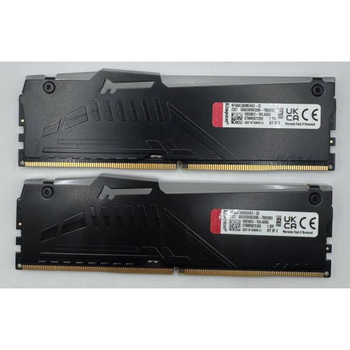 Озп Kingston DDR5 32GB (2x16GB) 6000Mhz FURY Beast RGB (KF560C36BBEAK2-32) (Відновлено продавцем, 878221) купити в Україні: Київ, Львів, Хмельницький, Тернопіль, Івано-Франківськ | Перевірка сумісності, низька ціна, відгуки, характеристики від TELEMART фото