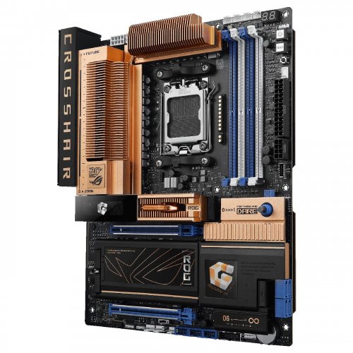Материнська плата Asus ROG Crosshair 2006 Retro Edition (sAM5, AMD X870E) купити в Україні: Київ, Львів, Хмельницький, Тернопіль, Івано-Франківськ | Перевірка сумісності, низька ціна, відгуки, характеристики від TELEMART фото