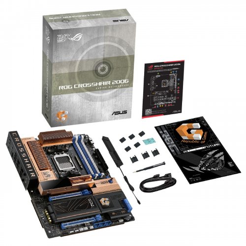 Материнська плата Asus ROG Crosshair 2006 Retro Edition (sAM5, AMD X870E) купити в Україні: Київ, Львів, Хмельницький, Тернопіль, Івано-Франківськ | Перевірка сумісності, низька ціна, відгуки, характеристики від TELEMART фото
