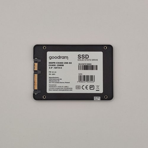 Ssd-диск GoodRAM CX400 Gen.2 3D NAND TLC 256GB 2.5" (SSDPR-CX400-256-G2) (Відновлено продавцем, 878388) купити в Україні: Київ, Львів, Хмельницький, Тернопіль, Івано-Франківськ | Перевірка сумісності, низька ціна, відгуки, характеристики від TELEMART фото