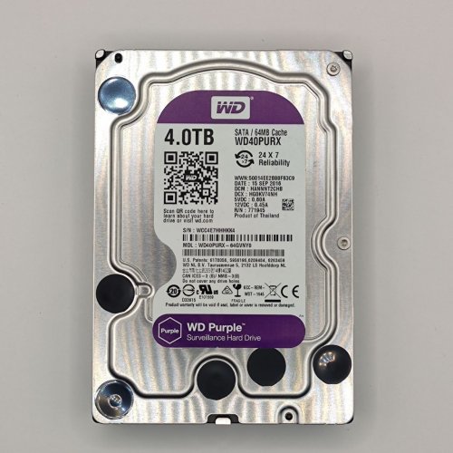 Жесткий диск Western Digital Purple 4TB 64MB 3.5" (WD40PURX) (Восстановлено продавцом, 878408) купить в Украине: Киев, Днепр, Харьков, Одесса  | Проверка совместимости, низкая цена, отзывы, характеристики от TELEMART фото