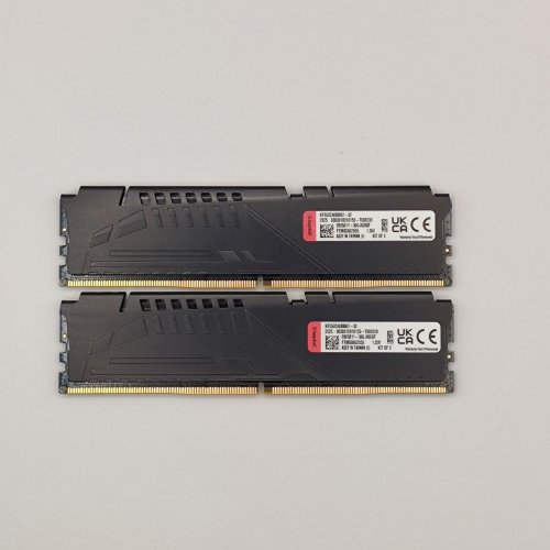 Озп Kingston DDR5 32GB (2x16GB) 5200Mhz FURY Beast Black (KF552C40BBK2-32) (Відновлено продавцем, 878415) купити в Україні: Київ, Львів, Хмельницький, Тернопіль, Івано-Франківськ | Перевірка сумісності, низька ціна, відгуки, характеристики від TELEMART фото