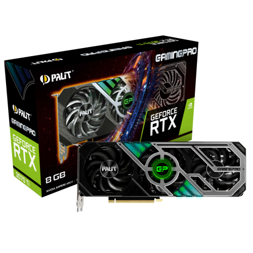 Видеокарта Palit GeForce RTX 3070 Ti GamingPro 8192MB (NED307T019P2-1046A) (Восстановлено продавцом, 878418) купить в Украине: Киев, Днепр, Харьков, Одесса  | Проверка совместимости, низкая цена, отзывы, характеристики от TELEMART фото