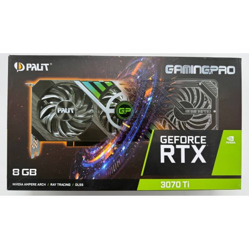 Видеокарта Palit GeForce RTX 3070 Ti GamingPro 8192MB (NED307T019P2-1046A) (Восстановлено продавцом, 878418) купить в Украине: Киев, Днепр, Харьков, Одесса  | Проверка совместимости, низкая цена, отзывы, характеристики от TELEMART фото