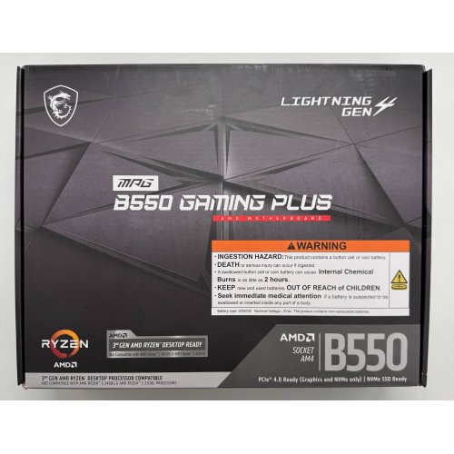 Материнская плата MSI MPG B550 GAMING PLUS (sAM4, AMD B550) (Восстановлено продавцом, 878433) купить в Украине: Киев, Днепр, Харьков, Одесса  | Проверка совместимости, низкая цена, отзывы, характеристики от TELEMART фото