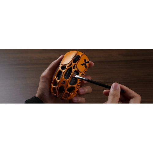 Мышка GravaStar Mercury X Pro 8K RGB Wireless (GS_X_PRO_YLW) Battle-Worn Yellow купить в Украине: Киев, Днепр, Харьков, Одесса  | Низкая цена, отзывы, характеристики от TELEMART фото