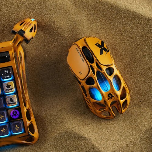 Мышка GravaStar Mercury X Pro 8K RGB Wireless (GS_X_PRO_YLW) Battle-Worn Yellow купить в Украине: Киев, Днепр, Харьков, Одесса  | Низкая цена, отзывы, характеристики от TELEMART фото