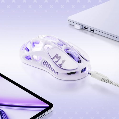 Мышка GravaStar Mercury M1 Pro RGB Wireless (GRAVASTARM1PRO_PL) Lavender Purple купить в Украине: Киев, Днепр, Харьков, Одесса  | Низкая цена, отзывы, характеристики от TELEMART фото