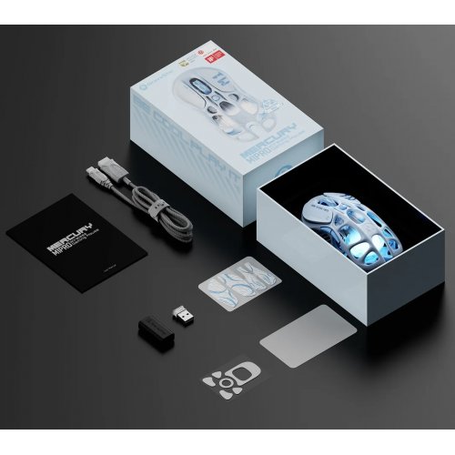 Мышка GravaStar Mercury M1 Pro RGB Wireless (GRAVASTARM1PRO_BLU) Ice Blue купить в Украине: Киев, Днепр, Харьков, Одесса  | Низкая цена, отзывы, характеристики от TELEMART фото