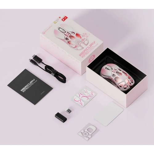 Мышка GravaStar Mercury M1 Pro RGB Wireless (GRAVASTARM1PRO_PNK) Sakura Pink купить в Украине: Киев, Днепр, Харьков, Одесса  | Низкая цена, отзывы, характеристики от TELEMART фото