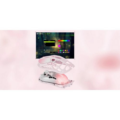 Мышка GravaStar Mercury M1 Pro RGB Wireless (GRAVASTARM1PRO_PNK) Sakura Pink купить в Украине: Киев, Днепр, Харьков, Одесса  | Низкая цена, отзывы, характеристики от TELEMART фото