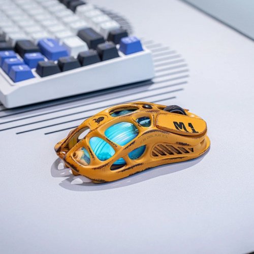 Мышка GravaStar Mercury M1 Pro RGB Wireless (GSM1PRO_YLW) Battle-Worn Yellow купить в Украине: Киев, Днепр, Харьков, Одесса  | Низкая цена, отзывы, характеристики от TELEMART фото