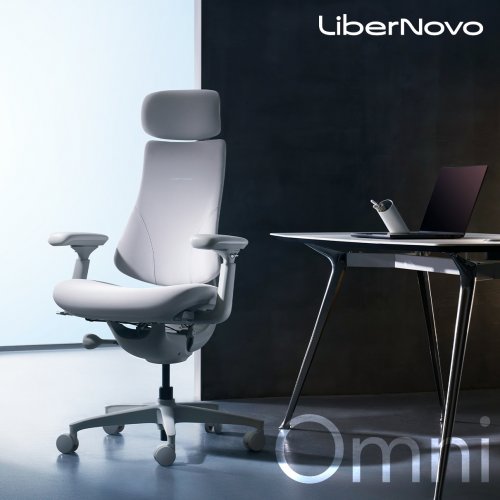 Ергономічне крісло LiberNovo Omni (CP-GW-0000015-00-00) Space Gray купити в Україні: Київ, Львів, Хмельницький, Тернопіль, Івано-Франківськ | Низька ціна, відгуки, характеристики від TELEMART фото