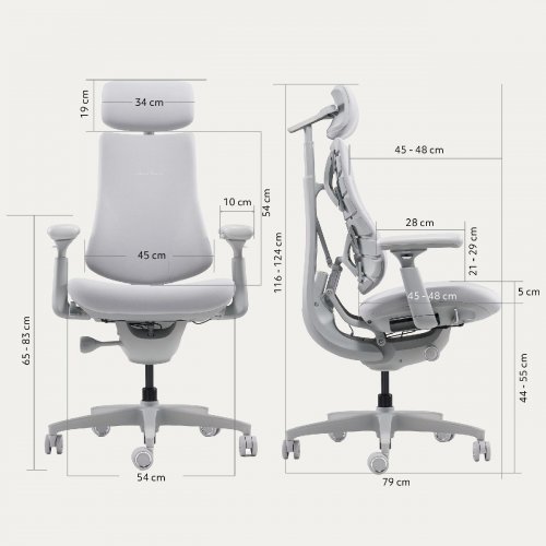 Эргономичное кресло LiberNovo Omni (CP-GW-0000015-00-00) Space Gray купить в Украине: Киев, Днепр, Харьков, Одесса  | Низкая цена, отзывы, характеристики от TELEMART фото