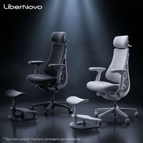 Эргономичное кресло LiberNovo Omni (CP-GW-0000015-00-00) Space Gray купить в Украине: Киев, Днепр, Харьков, Одесса  | Низкая цена, отзывы, характеристики от TELEMART фото