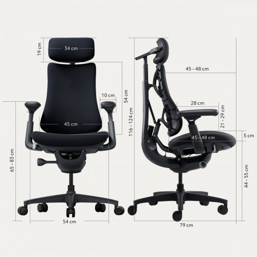 Ергономічне крісло LiberNovo Omni (CP-GW-0000015-00-01) Midnight Black купити в Україні: Київ, Львів, Хмельницький, Тернопіль, Івано-Франківськ | Низька ціна, відгуки, характеристики від TELEMART фото
