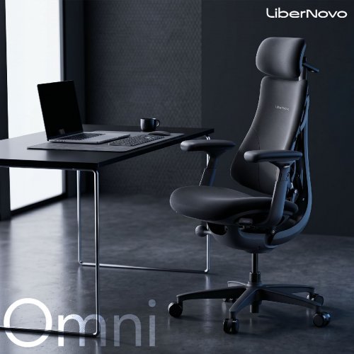 Ергономічне крісло LiberNovo Omni (CP-GW-0000015-00-01) Midnight Black купити в Україні: Київ, Львів, Хмельницький, Тернопіль, Івано-Франківськ | Низька ціна, відгуки, характеристики від TELEMART фото