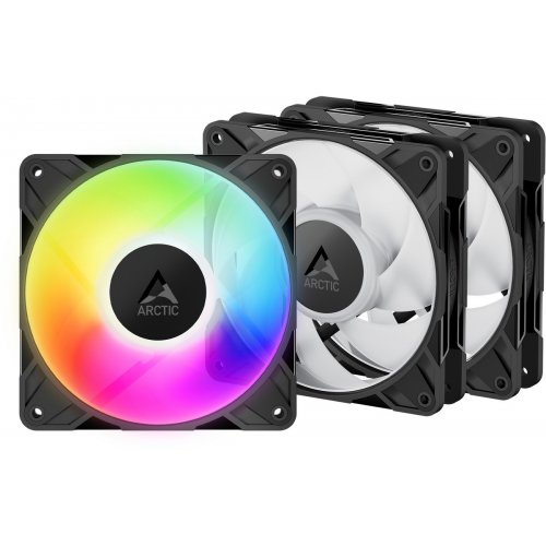 Набор кулеров для корпуса Arctic P12 Pro A-RGB LN (3-Fan Pack) (ACFAN00347A) Black купить в Украине: Киев, Днепр, Харьков, Одесса  | Проверка совместимости, низкая цена, отзывы, характеристики от TELEMART фото
