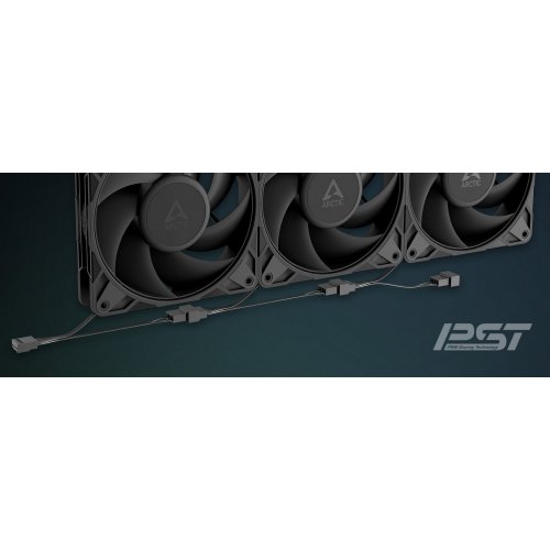 Набір кулерів для корпусу Arctic P12 Pro PST LN (5-Fan Pack) (ACFAN00350A) Black купити в Україні: Київ, Львів, Хмельницький, Тернопіль, Івано-Франківськ | Перевірка сумісності, низька ціна, відгуки, характеристики від TELEMART фото