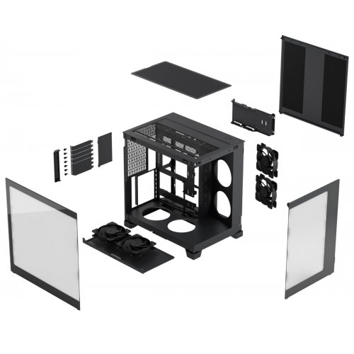 Корпус Fractal Design Pop 2 Vision Tempered Glass без БЖ (FD-C-POV2A-01) Black купити в Україні: Київ, Львів, Хмельницький, Тернопіль, Івано-Франківськ | Перевірка сумісності, низька ціна, відгуки, характеристики від TELEMART фото