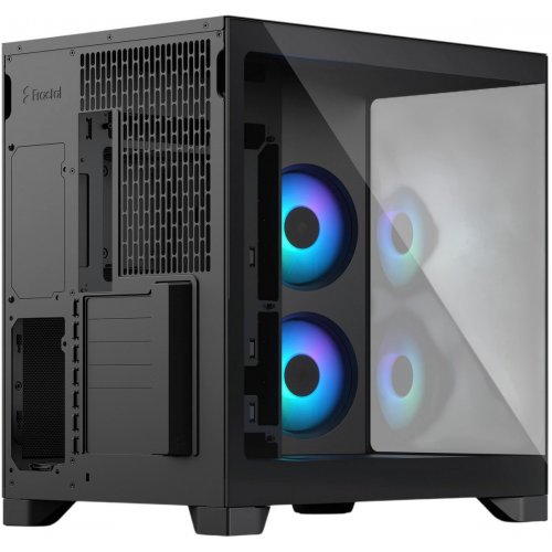 Корпус Fractal Design Pop 2 Vision RGB Tempered Glass без БЖ (FD-C-POV2A-02) Black купити в Україні: Київ, Львів, Хмельницький, Тернопіль, Івано-Франківськ | Перевірка сумісності, низька ціна, відгуки, характеристики від TELEMART фото