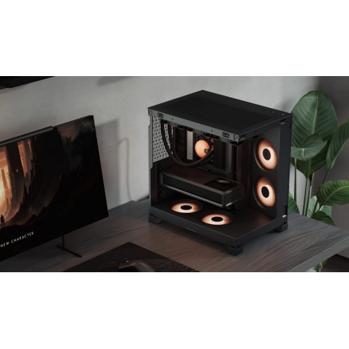 Корпус Fractal Design Pop 2 Vision RGB Tempered Glass без БЖ (FD-C-POV2A-02) Black купити в Україні: Київ, Львів, Хмельницький, Тернопіль, Івано-Франківськ | Перевірка сумісності, низька ціна, відгуки, характеристики від TELEMART фото
