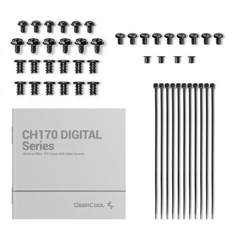Уцінка корпус Deepcool CH170 Digital без БЖ (R-CH170-BKNPI0D-G-1) Black (Розкрита упаковка, 878561) купити в Україні: Київ, Львів, Хмельницький, Тернопіль, Івано-Франківськ | Перевірка сумісності, низька ціна, відгуки, характеристики від TELEMART фото
