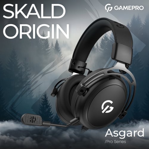 Навушники GamePro Asgard Skald Origin (HS850B) Black купити в Україні: Київ, Львів, Хмельницький, Тернопіль, Івано-Франківськ | Низька ціна, відгуки, характеристики від TELEMART фото