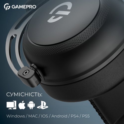 Навушники GamePro Asgard Skald Origin (HS850B) Black купити в Україні: Київ, Львів, Хмельницький, Тернопіль, Івано-Франківськ | Низька ціна, відгуки, характеристики від TELEMART фото