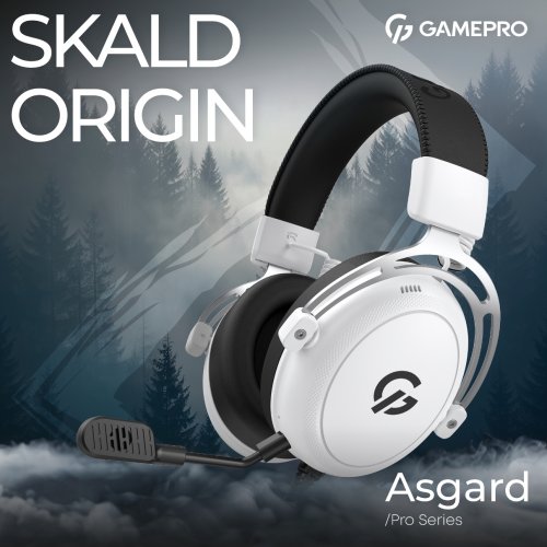Навушники GamePro Asgard Skald Origin (HS850W) White купити в Україні: Київ, Львів, Хмельницький, Тернопіль, Івано-Франківськ | Низька ціна, відгуки, характеристики від TELEMART фото