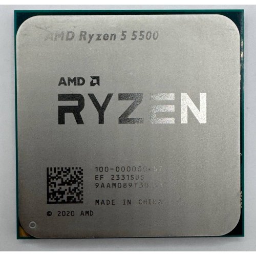 Процессор AMD Ryzen 5 5500 3.6(4.2)GHz 16MB sAM4 Tray (100-000000457) (Восстановлено продавцом, 878584) купить в Украине: Киев, Днепр, Харьков, Одесса  | Проверка совместимости, низкая цена, отзывы, характеристики от TELEMART фото