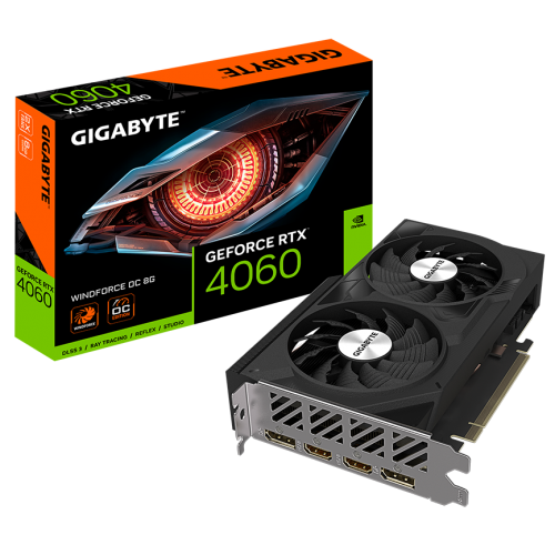Видеокарта Gigabyte GeForce RTX 4060 Windforce OC 8192MB (GV-N4060WF2OC-8GD) (Восстановлено продавцом, 878607) купить в Украине: Киев, Днепр, Харьков, Одесса  | Проверка совместимости, низкая цена, отзывы, характеристики от TELEMART фото