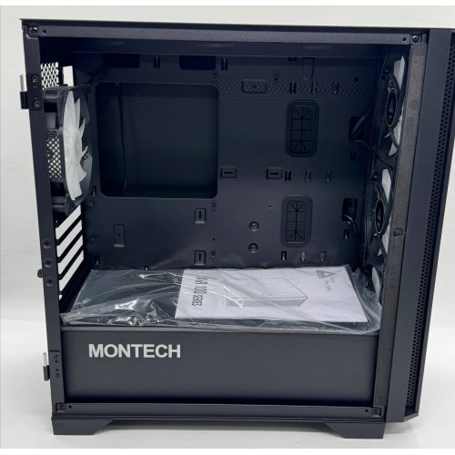 Корпус Montech Air 100 ARGB без БЖ Black (Відновлено продавцем, 878618) купити в Україні: Київ, Львів, Хмельницький, Тернопіль, Івано-Франківськ | Перевірка сумісності, низька ціна, відгуки, характеристики від TELEMART фото