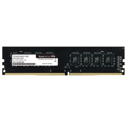 Озп Team DDR4 8GbTeam Elite 2666 MHz (TED48G2666C19BK) (Відновлено продавцем, 878622) купити в Україні: Київ, Львів, Хмельницький, Тернопіль, Івано-Франківськ | Перевірка сумісності, низька ціна, відгуки, характеристики від TELEMART фото
