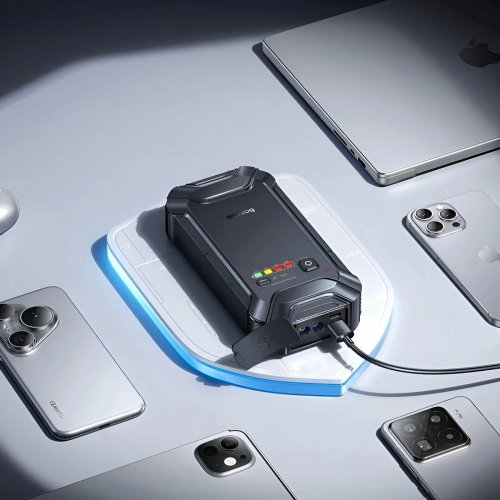 Пускозарядное устройство Baseus PrimeTrip VJ1 Jump Starter 12000mAh (C0119400) Black купить в Украине: Киев, Днепр, Харьков, Одесса  | Низкая цена, отзывы, характеристики от TELEMART фото