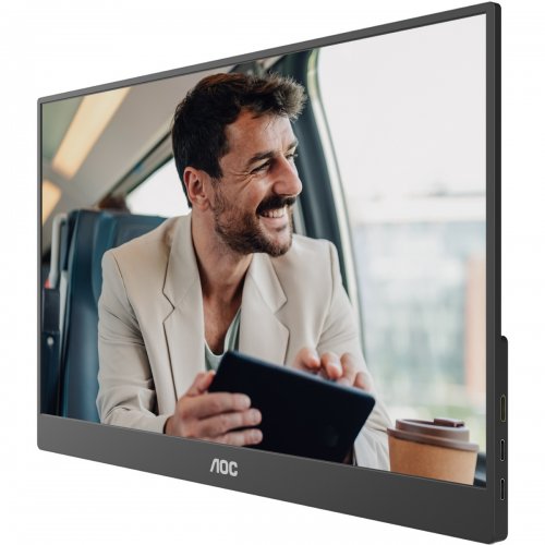 Монитор AOC 15.6" 16T20E2 Black купить в Украине: Киев, Днепр, Харьков, Одесса  | Низкая цена, отзывы, характеристики от TELEMART фото