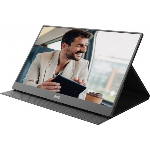 Монитор AOC 15.6" 16T20E2 Black купить в Украине: Киев, Днепр, Харьков, Одесса  | Низкая цена, отзывы, характеристики от TELEMART фото