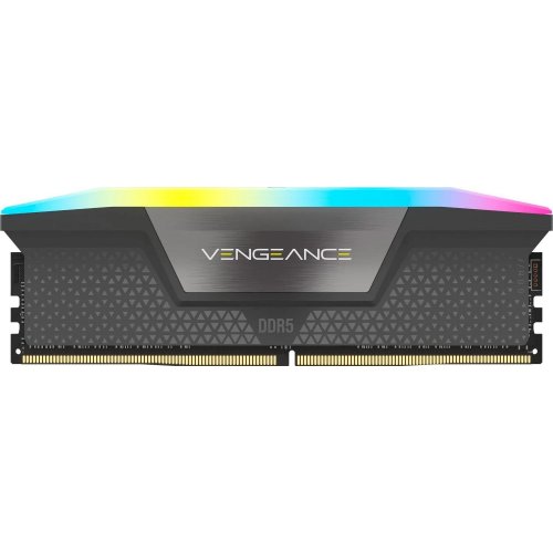 ОЗУ Corsair DDR5 64GB (2x32GB) 5600Mhz Vengeance RGB Grey (CMH64GX5M2B5600Z40K) купить в Украине: Киев, Днепр, Харьков, Одесса  | Проверка совместимости, низкая цена, отзывы, характеристики от TELEMART фото