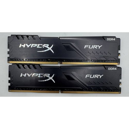 Озп HyperX DDR4 16GB (2x8GB) 3200Mhz Fury Black (HX432C16FB3K2/16) (Відновлено продавцем, 878803) купити в Україні: Київ, Львів, Хмельницький, Тернопіль, Івано-Франківськ | Перевірка сумісності, низька ціна, відгуки, характеристики від TELEMART фото