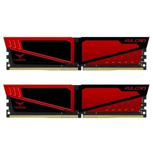 Озу Team DDR4 16GB (2x8GB) 3200Mhz T-Force Vulcan Red (TLRED416G3200HC16CDC01) (Восстановлено продавцом, 878843) купить в Украине: Киев, Днепр, Харьков, Одесса  | Проверка совместимости, низкая цена, отзывы, характеристики от TELEMART фото