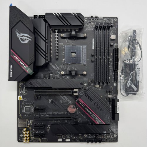 Материнська плата Asus ROG STRIX B550-F GAMING (WI-FI) (sAM4, AMD B550) (Відновлено продавцем, 878862) купити в Україні: Київ, Львів, Хмельницький, Тернопіль, Івано-Франківськ | Перевірка сумісності, низька ціна, відгуки, характеристики від TELEMART фото