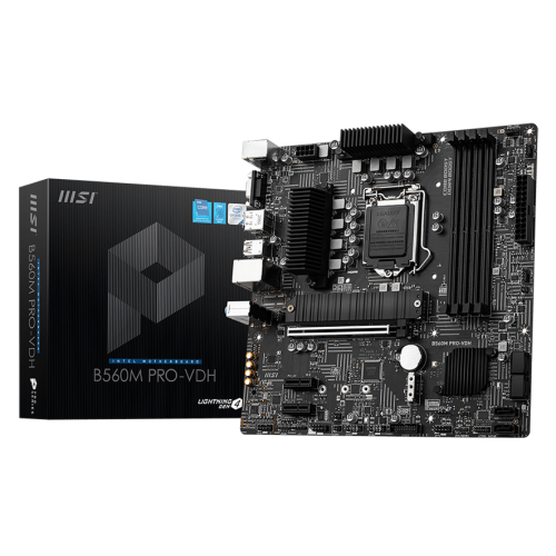 Материнская плата MSI B560M PRO-VDH (s1200, Intel B560) (Восстановлено продавцом, 878882) купить в Украине: Киев, Днепр, Харьков, Одесса  | Проверка совместимости, низкая цена, отзывы, характеристики от TELEMART фото