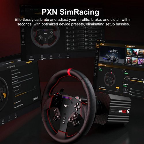 Кермова база PXN VD6 Wheel Base (6948052903792) Black купити в Україні: Київ, Львів, Хмельницький, Тернопіль, Івано-Франківськ | Низька ціна, відгуки, характеристики від TELEMART фото