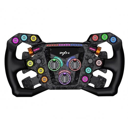 Руль PXN GT One Steering (6948052904294) Black купить в Украине: Киев, Днепр, Харьков, Одесса  | Низкая цена, отзывы, характеристики от TELEMART фото