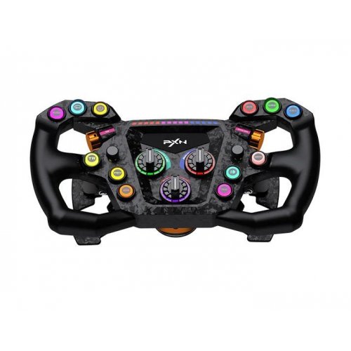 Руль PXN GT One Steering (6948052904294) Black купить в Украине: Киев, Днепр, Харьков, Одесса  | Низкая цена, отзывы, характеристики от TELEMART фото