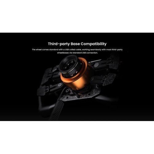 Руль PXN GT One Steering (6948052904294) Black купить в Украине: Киев, Днепр, Харьков, Одесса  | Низкая цена, отзывы, характеристики от TELEMART фото