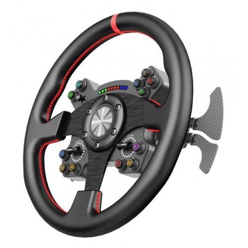 Руль PXN W CS R2 Steering (6948052903631) Black купить в Украине: Киев, Днепр, Харьков, Одесса  | Низкая цена, отзывы, характеристики от TELEMART фото