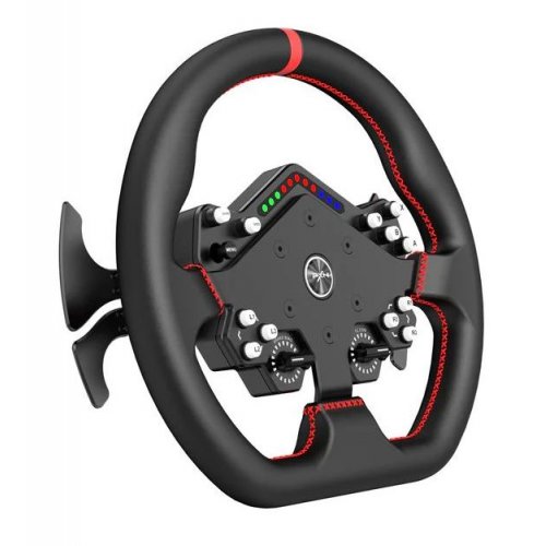 Руль PXN W DS R2 D-Type Steering (6948052903716) Black купить в Украине: Киев, Днепр, Харьков, Одесса  | Низкая цена, отзывы, характеристики от TELEMART фото