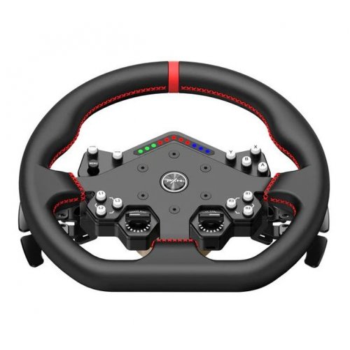 Руль PXN W DS R2 D-Type Steering (6948052903716) Black купить в Украине: Киев, Днепр, Харьков, Одесса  | Низкая цена, отзывы, характеристики от TELEMART фото