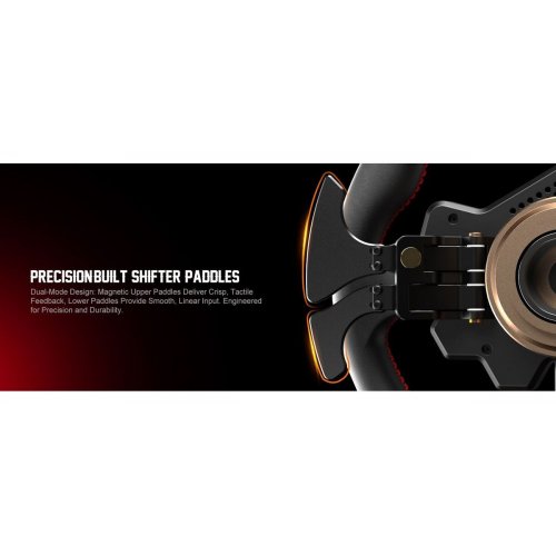 Руль PXN W DS R2 D-Type Steering (6948052903716) Black купить в Украине: Киев, Днепр, Харьков, Одесса  | Низкая цена, отзывы, характеристики от TELEMART фото